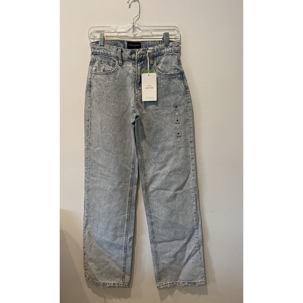 Lucky brand high rise crop wide leg trouser size 00/24 - Picture 3 of 9